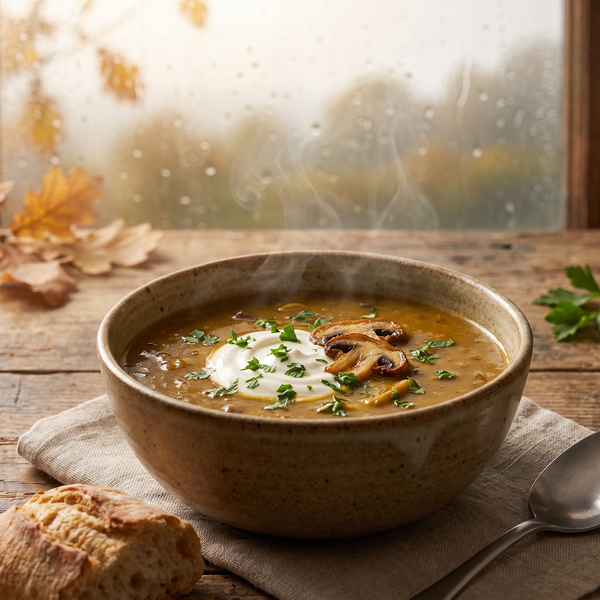Pilzsuppe aus getrockneten Waldpilzen – klassisches Rezept nach Hausart
