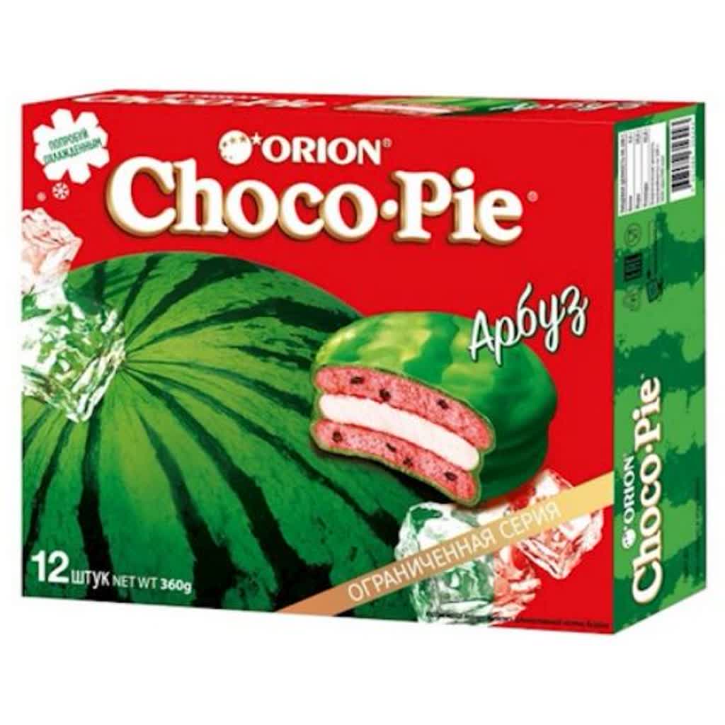 ORION KEKSE CHOCO-PIE M.WASSERMELONEGESCHM.360 G