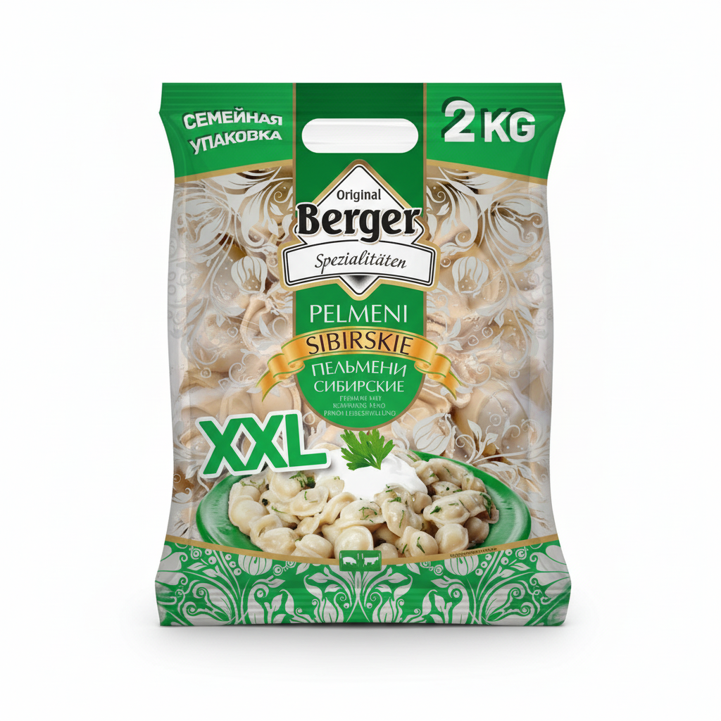 Berger Pelmeni Sibirskie Schwein-Rind (2kg)