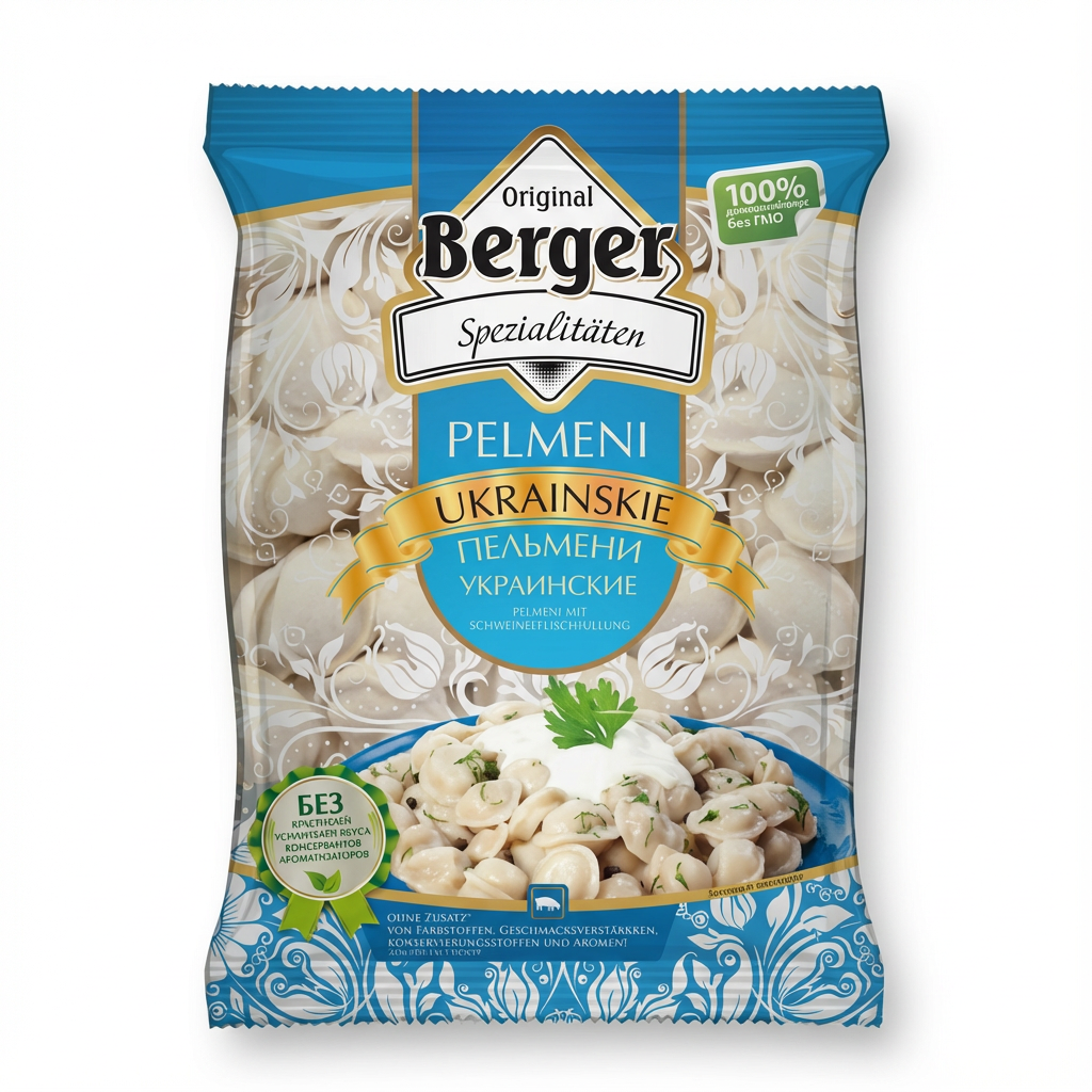 Berger Pelmeni nach ukrainischer Art Schweinefleisch (900g)