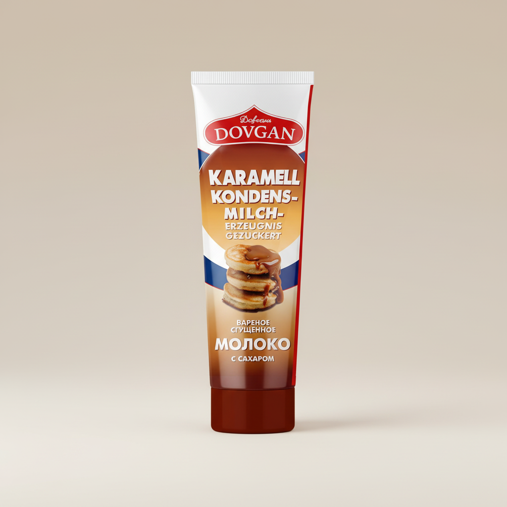 DOVGAN Gezuckerte Kondensmilch Karamell in Tube 150g
