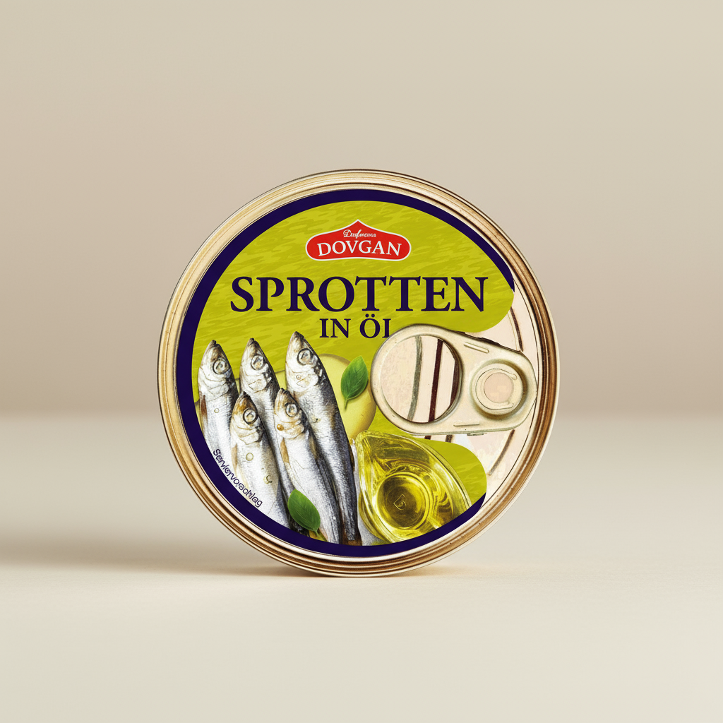 Dovgan Kilka Sprotten ungebraten in Öl 240g