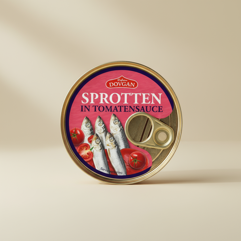 Dovgan Kilka Sprotten ungebraten in Tomatensauce 240g