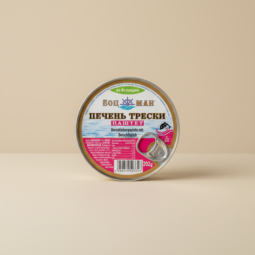 Lackmann Dorschleberpastete mit Dorschfleisch 202g