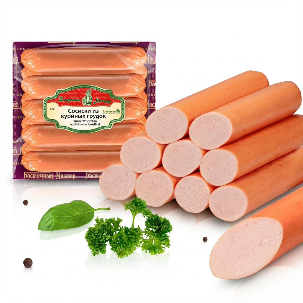 Lackmann Wiener Würstchen aus Hähnchenbrustfilet (450g)