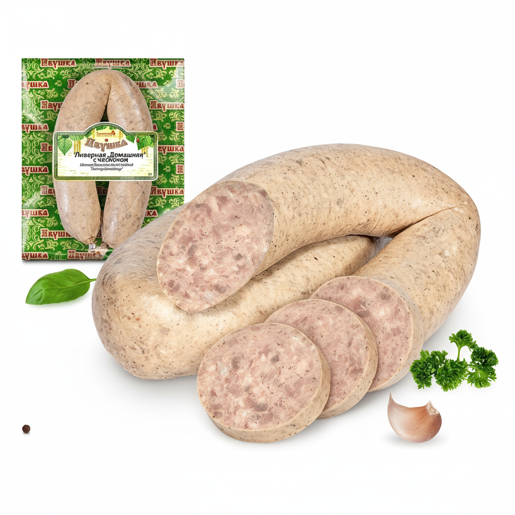 Leberwurst Hausmacher Art mit Knoblauch (375g)