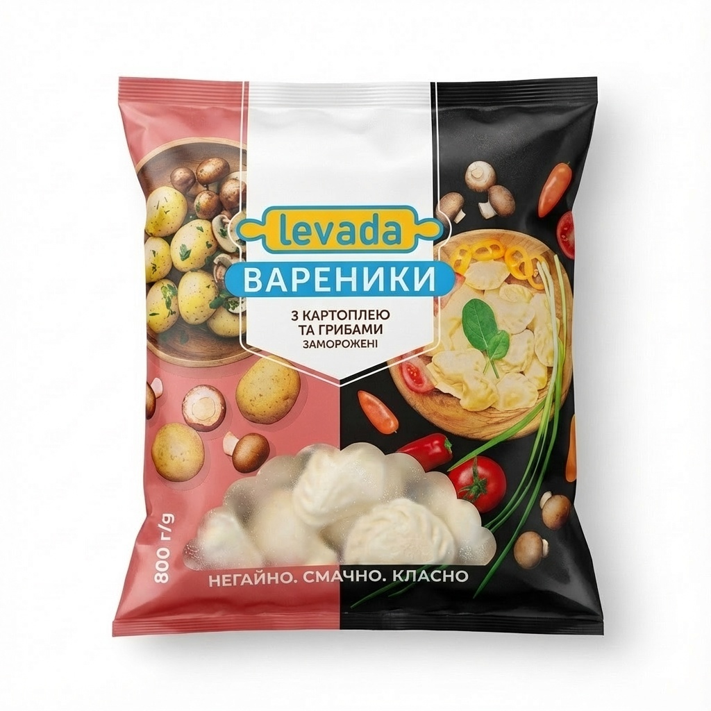 Levada Wareniki mit Kartoffel und Pilzen (800g)