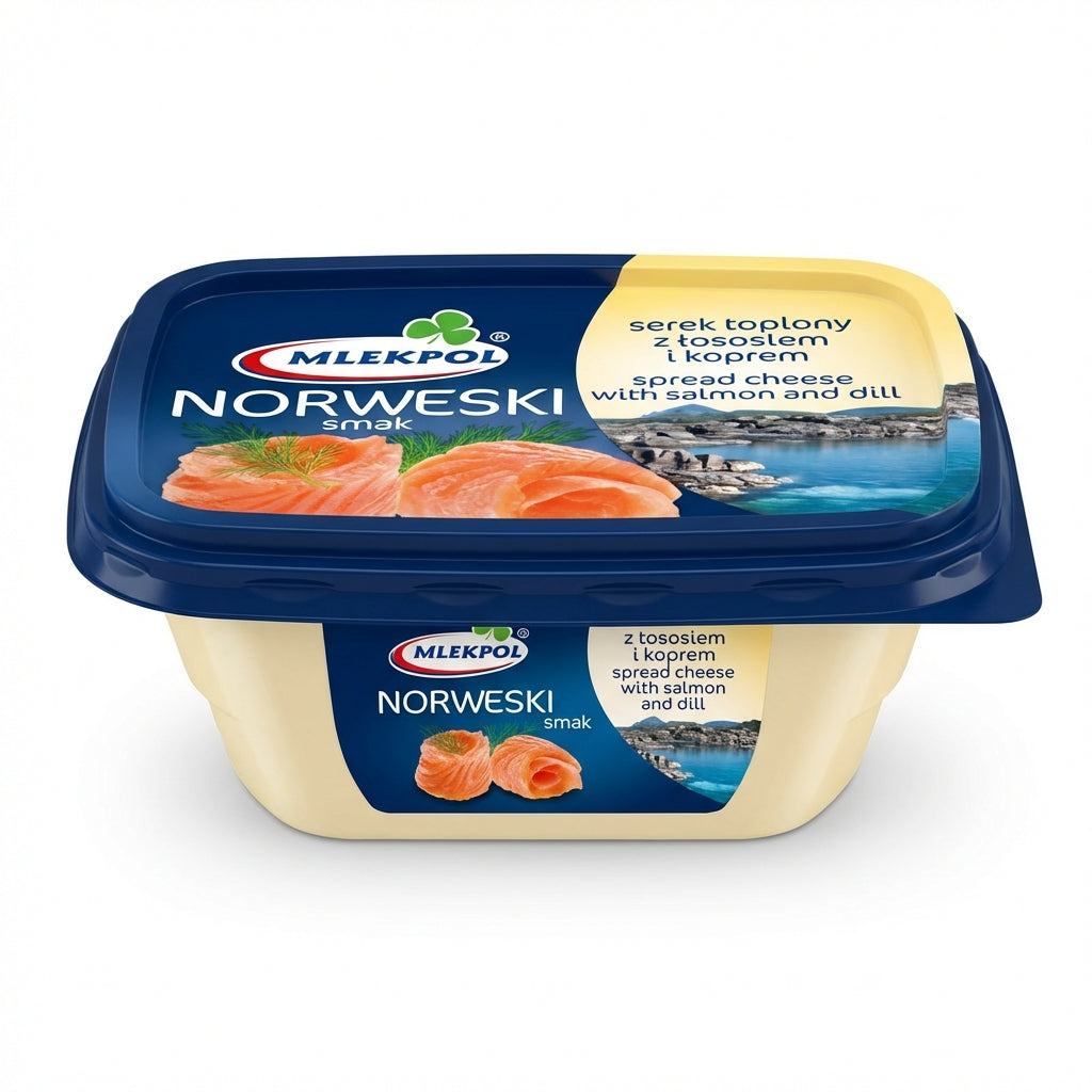 Mlekpol Schmelzkäse cremig mit Lachs (150g)