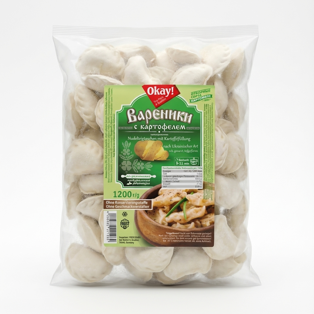 Okay! Wareniki mit Kartoffel nach Ukrainischer Art (1200g)