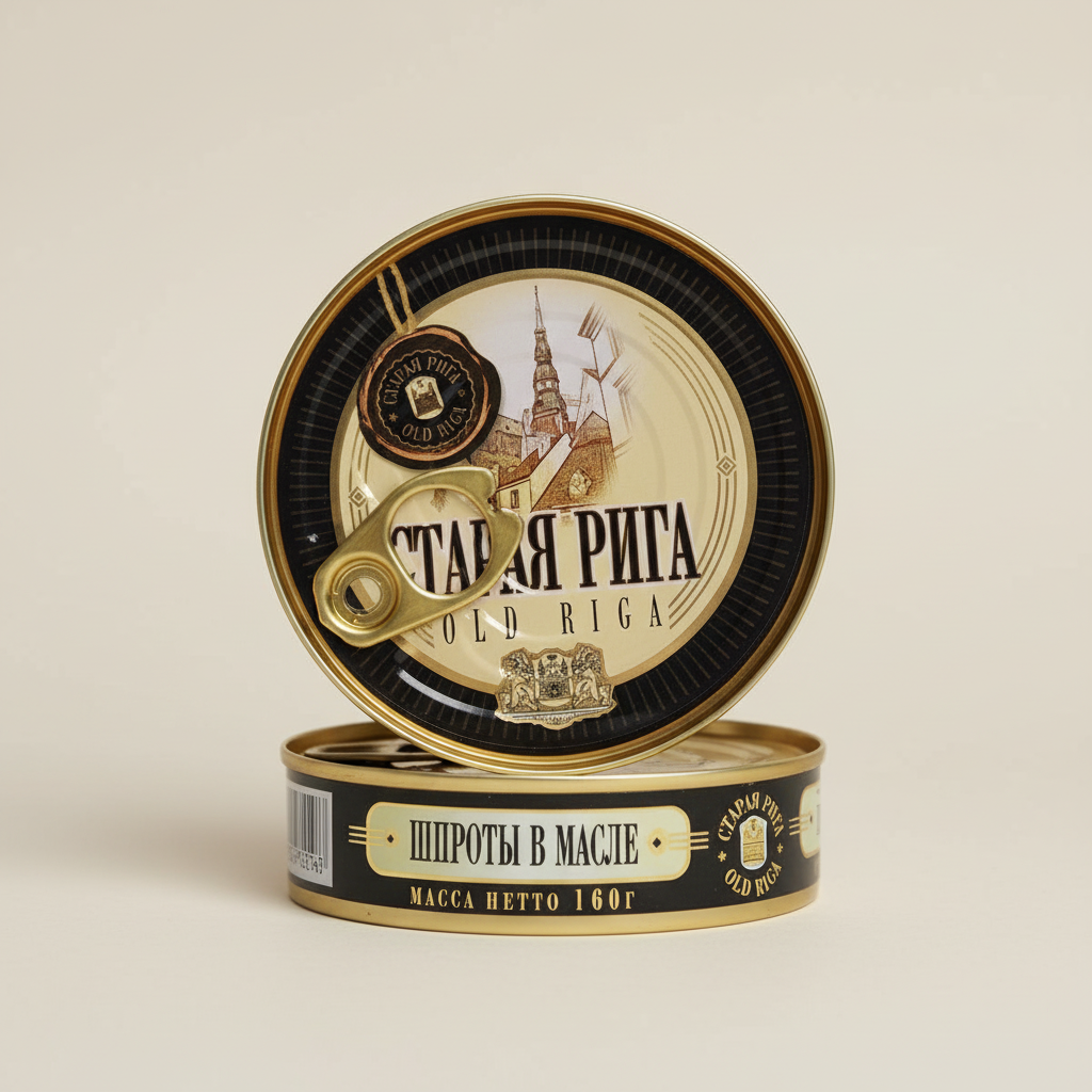 Old Riga Geräucherte Sprotten in Öl EO 160g