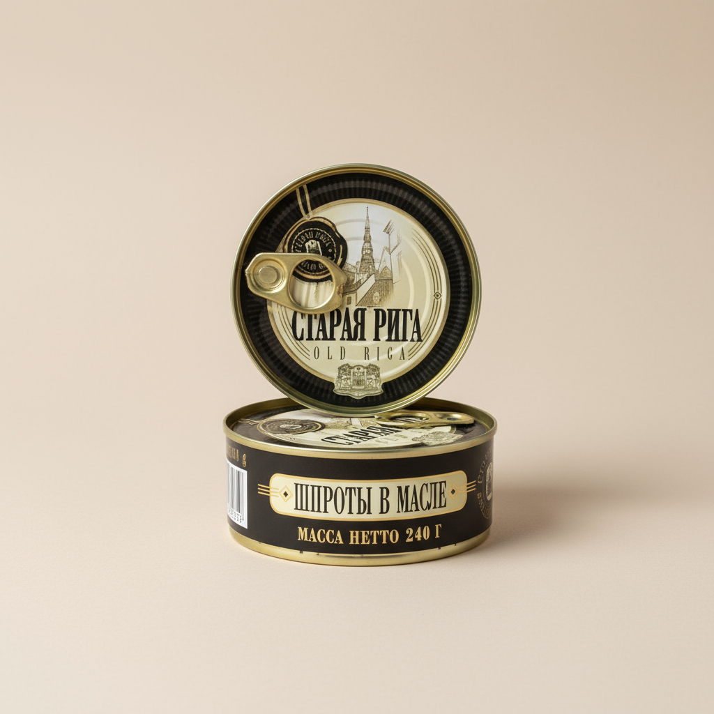 Old Riga Geräucherte Sprotten in Öl EO 240g