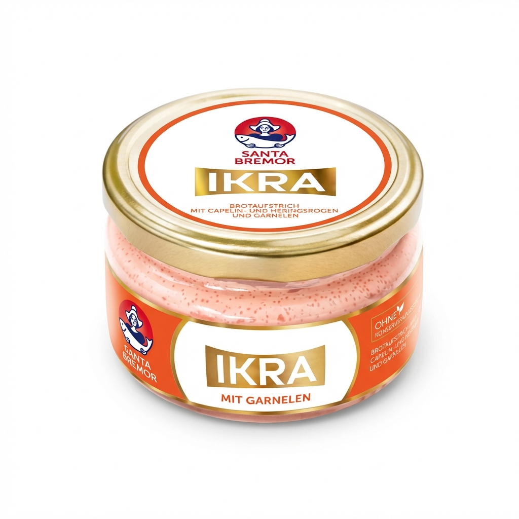 Santa Bremor Capelin-Kaviar mit Garnelen (160g)