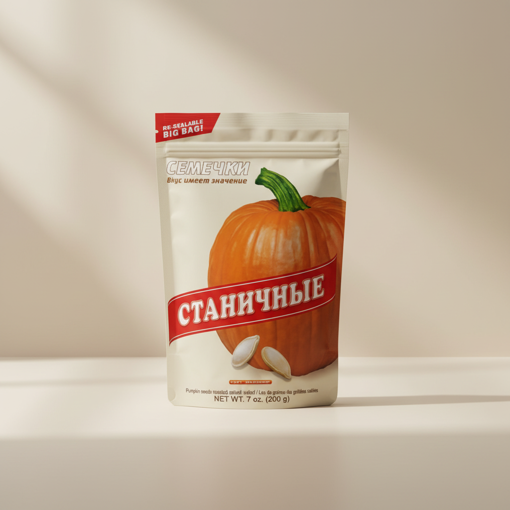 Stanichnye Geröstete Kürbiskerne gesalzen 200g