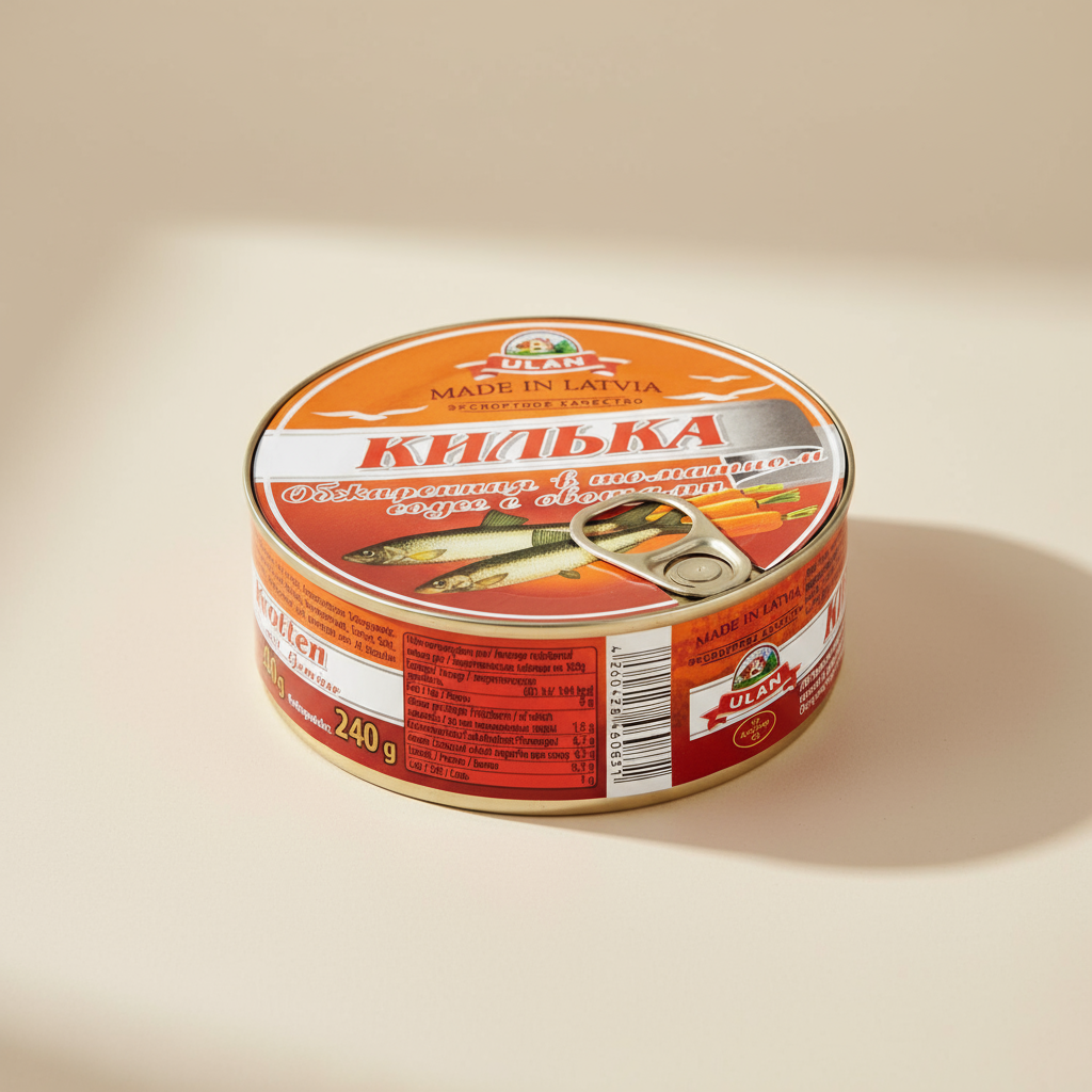 ULAN Sprotten Kilka in Tomatensauce mit Gemüse 240g