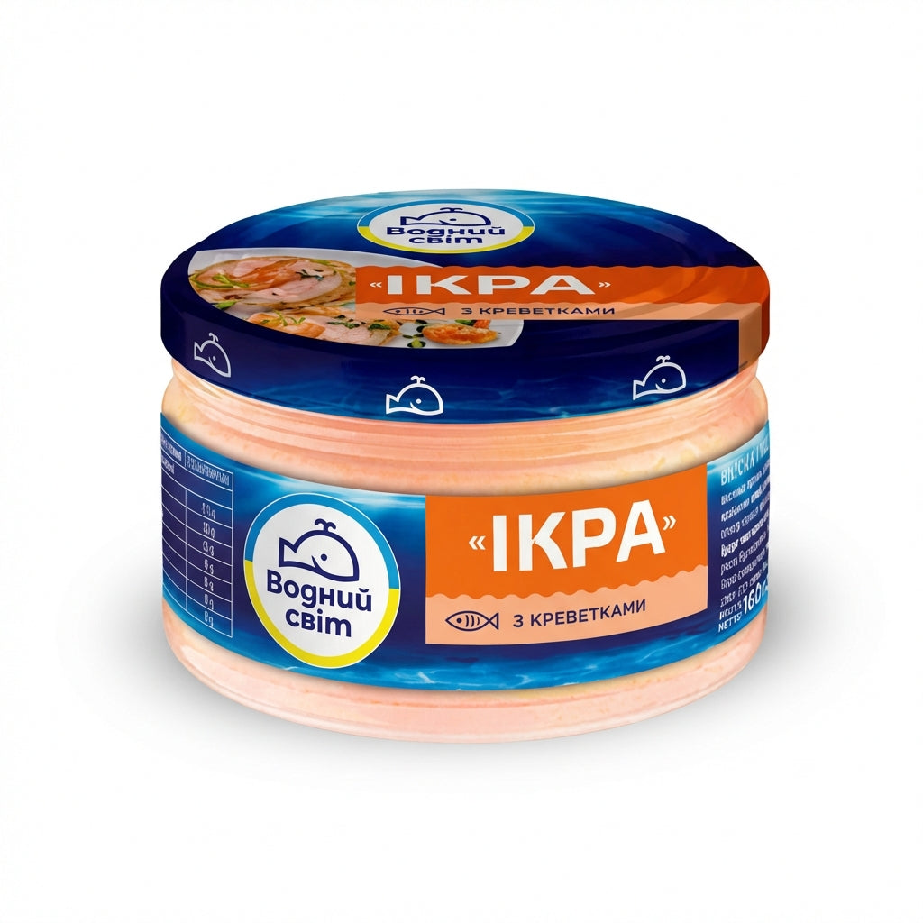 Vodny Mir Kaviar mit Garnelen (160g)
