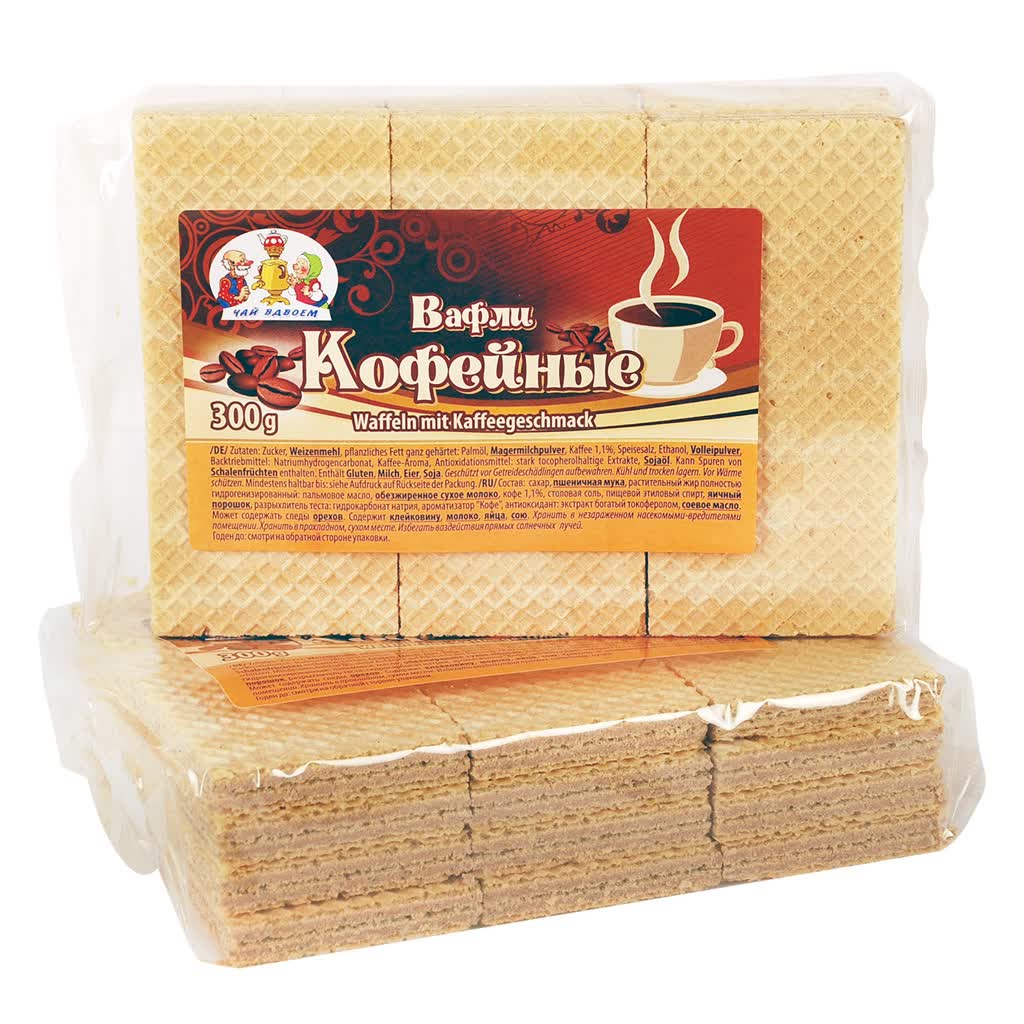Tschaj Vdvoem Waffeln "Kaffee" 300 g