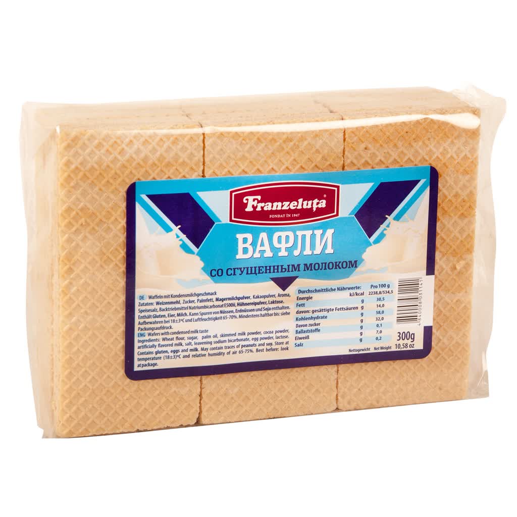 Franzeluta Waffeln kondensmilch 300 g