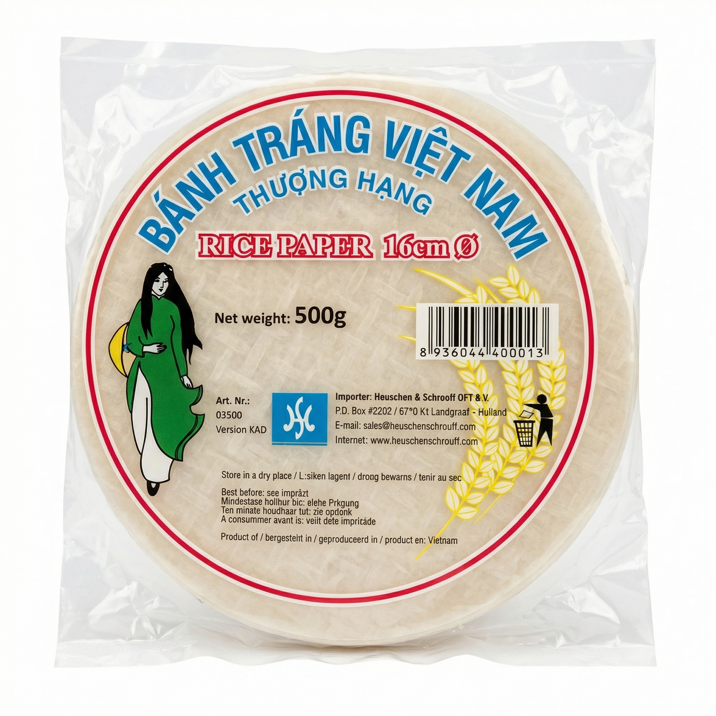 HS Vietnamesisches Reispapier ø 16cm (500g)