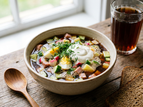 Okroschka — kalte Sommersuppe