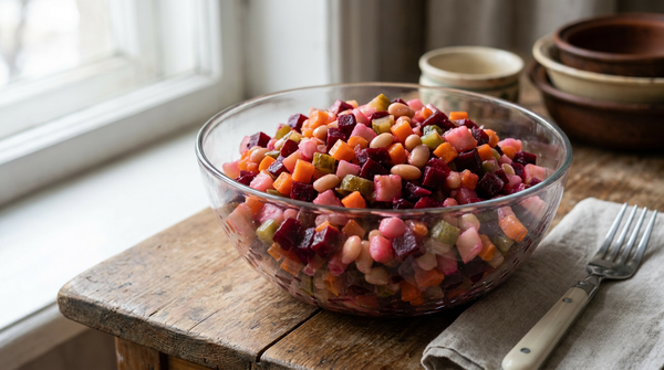 Vinegret Rezept – klassischer russischer Rote-Bete-Salat nach Hausart