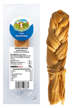 Rodnaja Derewnja Zopfkäse "Kositchka" geräuchert (70g)