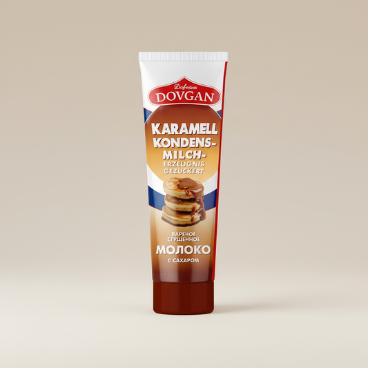DOVGAN Gezuckerte Kondensmilch Karamell in Tube 150g