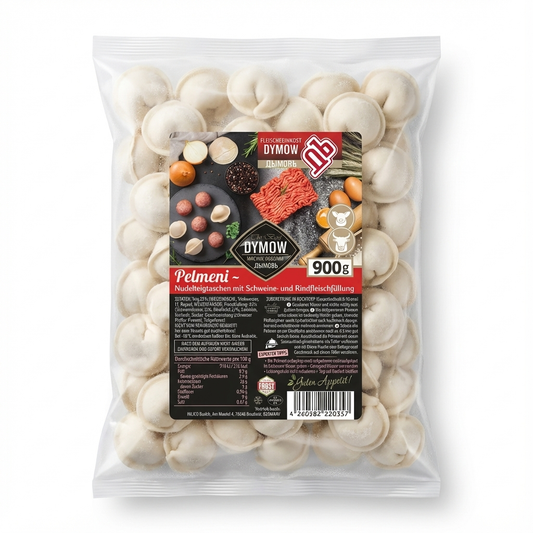 Dymow Pelmeni Schweine-Rindfleisch (900g)