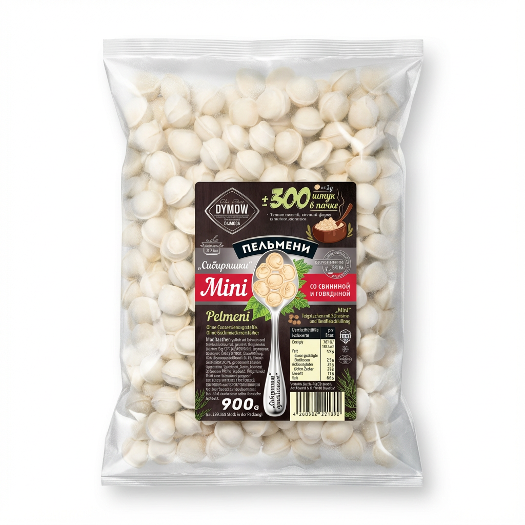 Dymow Sibirskie Mini Pelmeni Schwein-Rind (900g)