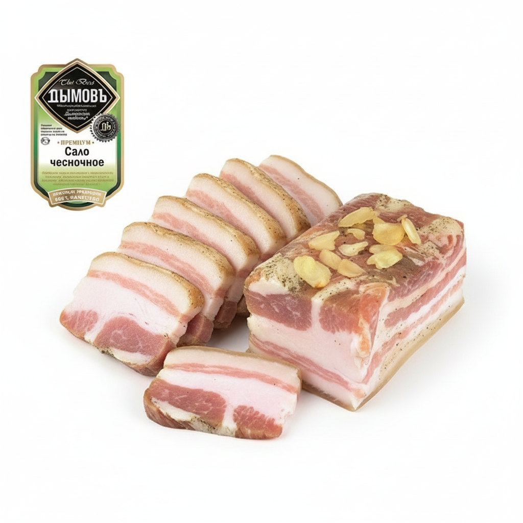Dymow Speck Chesnochnoe (300g) - Сало Чесночное