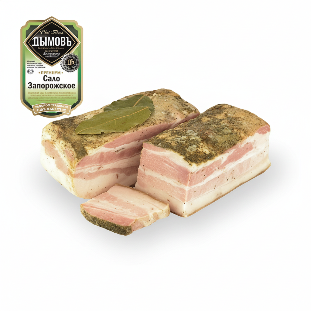 Dymow Speck Saporozskoe gegart (300g) - Сало Запорожское