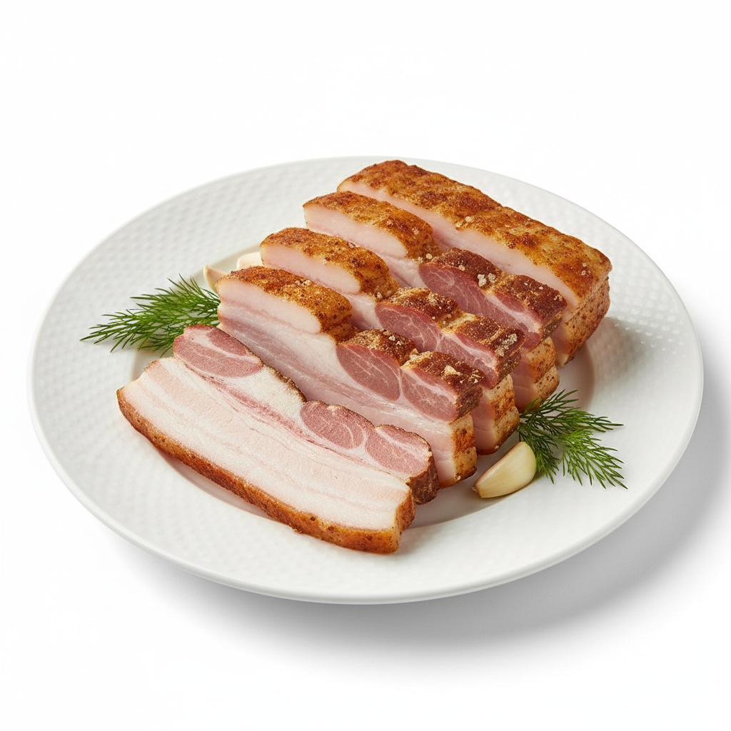 Dymow Speck Zarskoe mit Knoblauch (300g) - Сало Царское с Чесноком