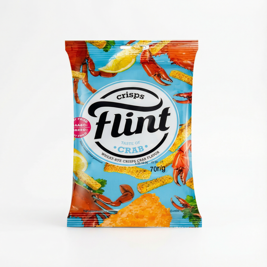 Flint Knuspriger Brotsnack mit Krabbengeschmack (70g)