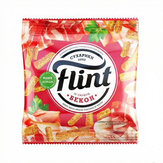 Flint Weizenbrotsnack mit Bacongeschmack (70g)