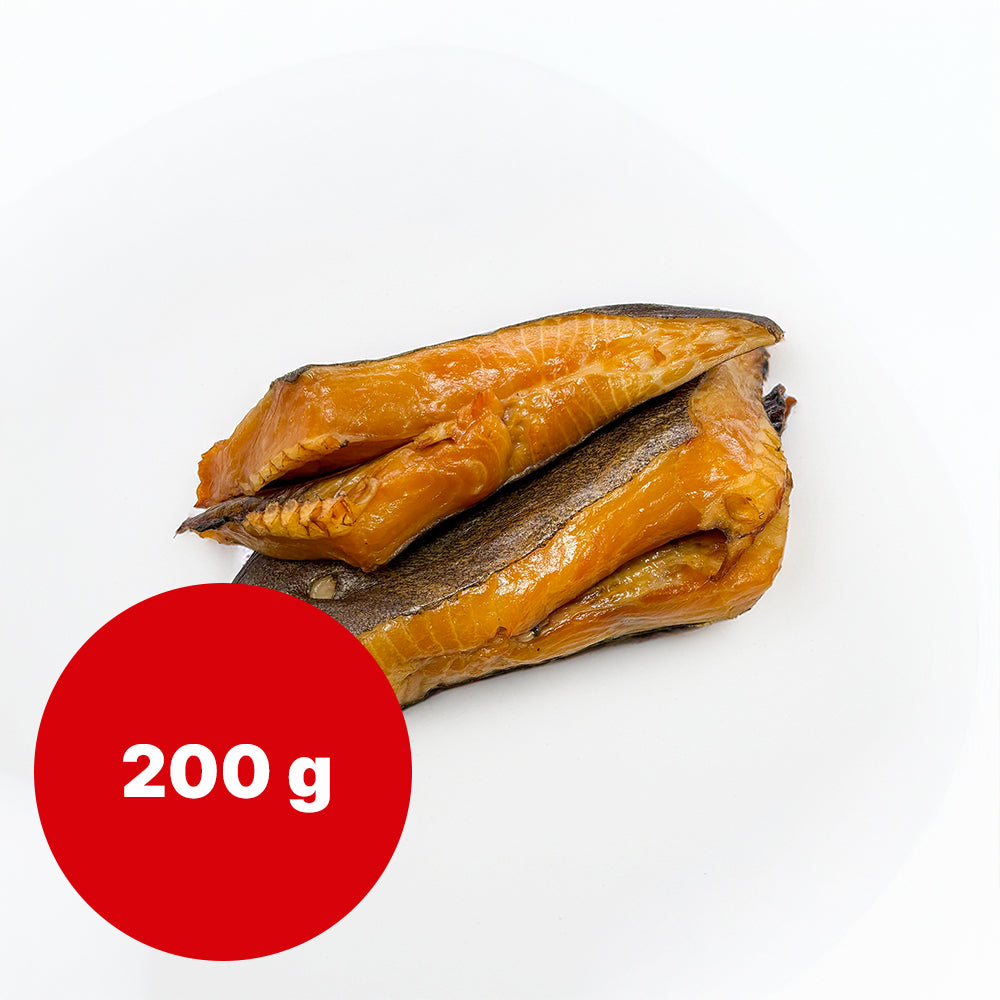 Heilbutt Bauchlappen kaltgeräuchert (200g)