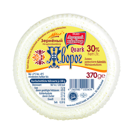 InLiCo Körniger Quark 30% Fett nach Hausfrauenart (370g)