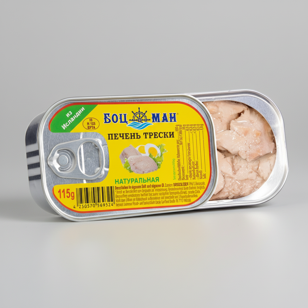 Lackmann Dorschleber in eigenem Saft und Öl 115g