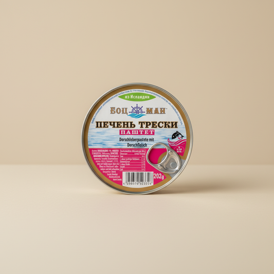 Lackmann Dorschleberpastete mit Dorschfleisch 202g