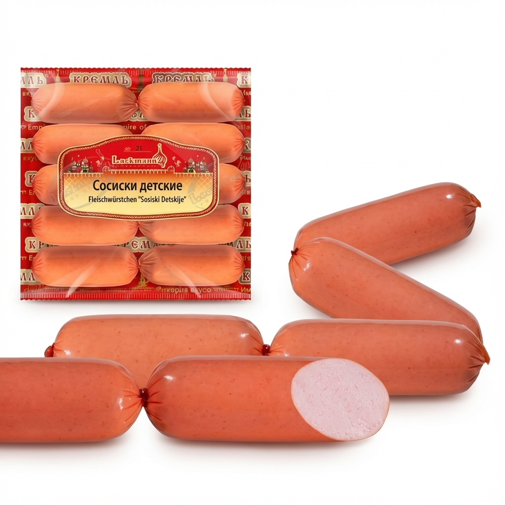 Lackmann Fleischwürstchen "Sosiski Detskije" (300g)