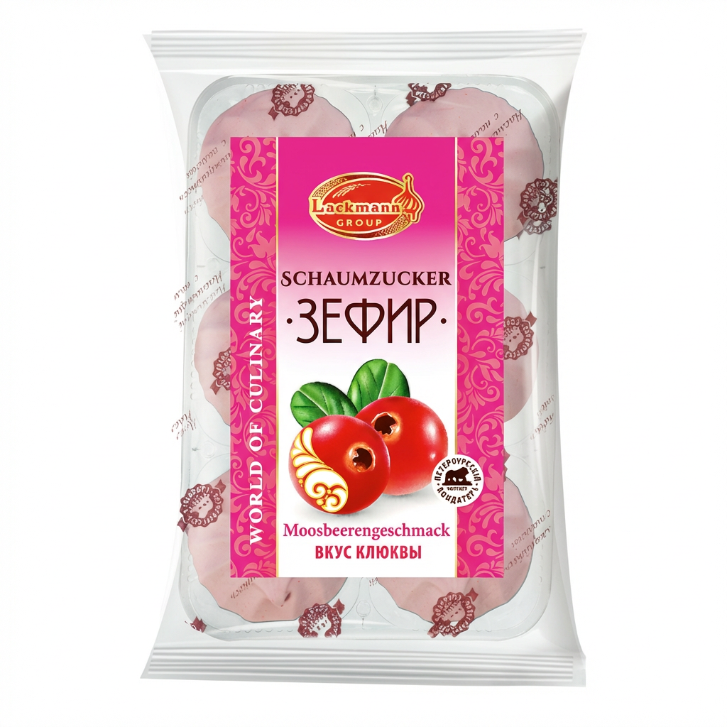 Lackmann Russisches Dessert "Sefir" Skazka mit Moosbeergeschmack (310g)