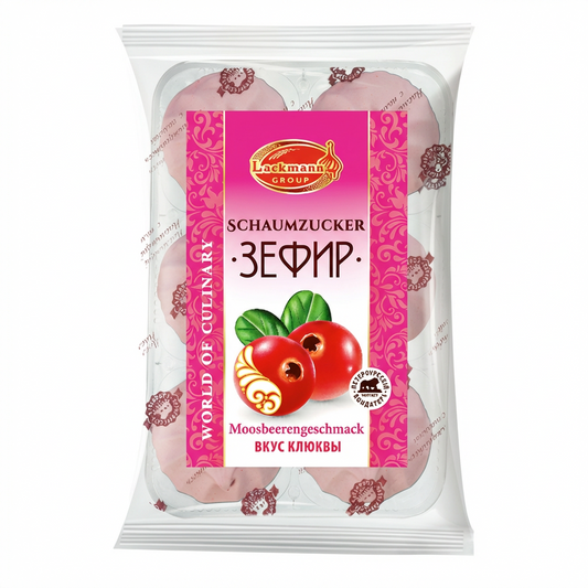 Lackmann Russisches Dessert "Sefir" Skazka mit Moosbeergeschmack (310g)