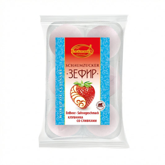 Lackmann Russisches Dessert "Sefir" mit Erdbeer-Sahne-Geschmack (300g)