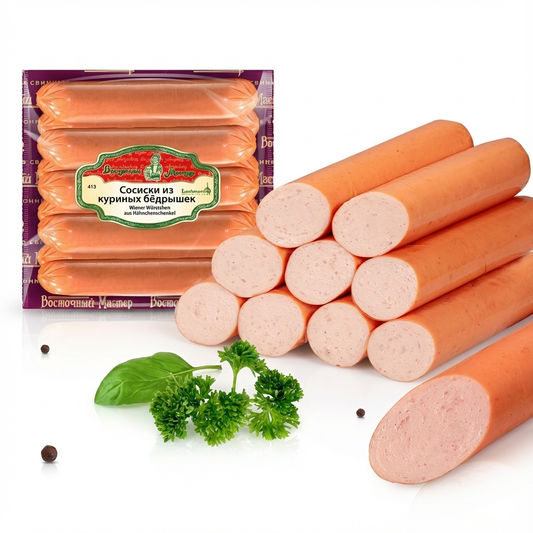 Lackmann Wiener Würstchen aus Hähnchenschenkel (450g)