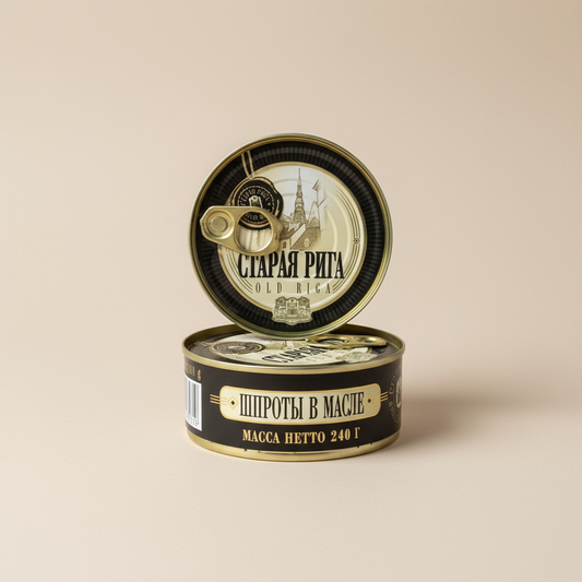 Old Riga Geräucherte Sprotten in Öl EO 240g