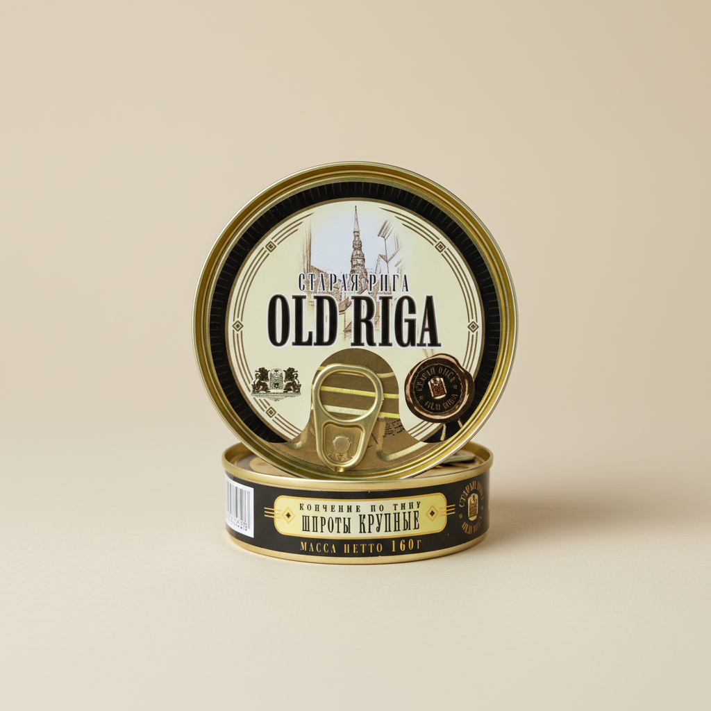 Old Riga Geräucherte Sprotten in Öl XXL EO 160g