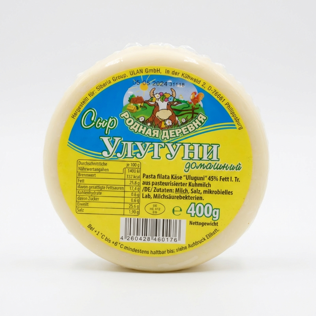 Rodnaja Derewnja Käse Uluguni Rund 45% (400g)