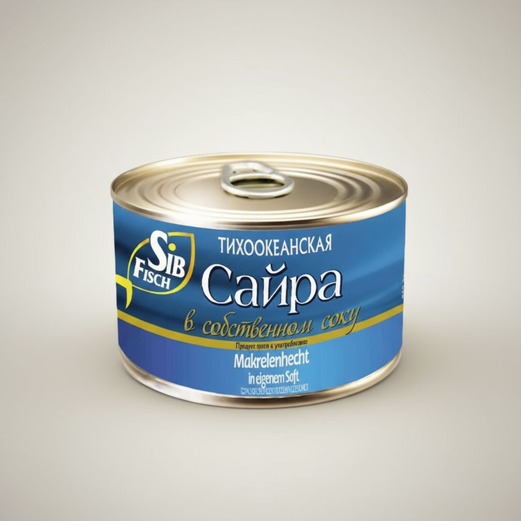 SibFisch Saira Makrelenhecht in eigenem Saft 250g