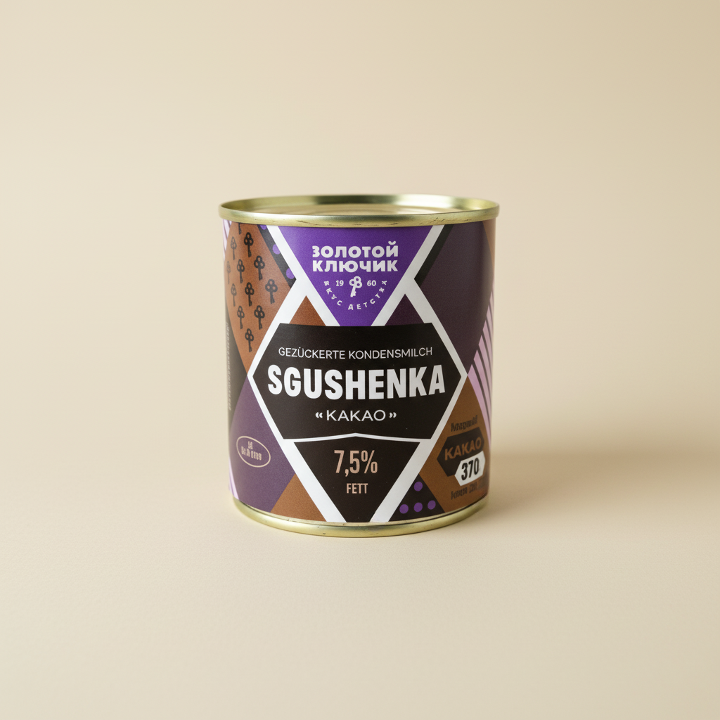 Solotoy Kluchik Gezuckerte Kondensmilch mit Kakao 7,5% 370g