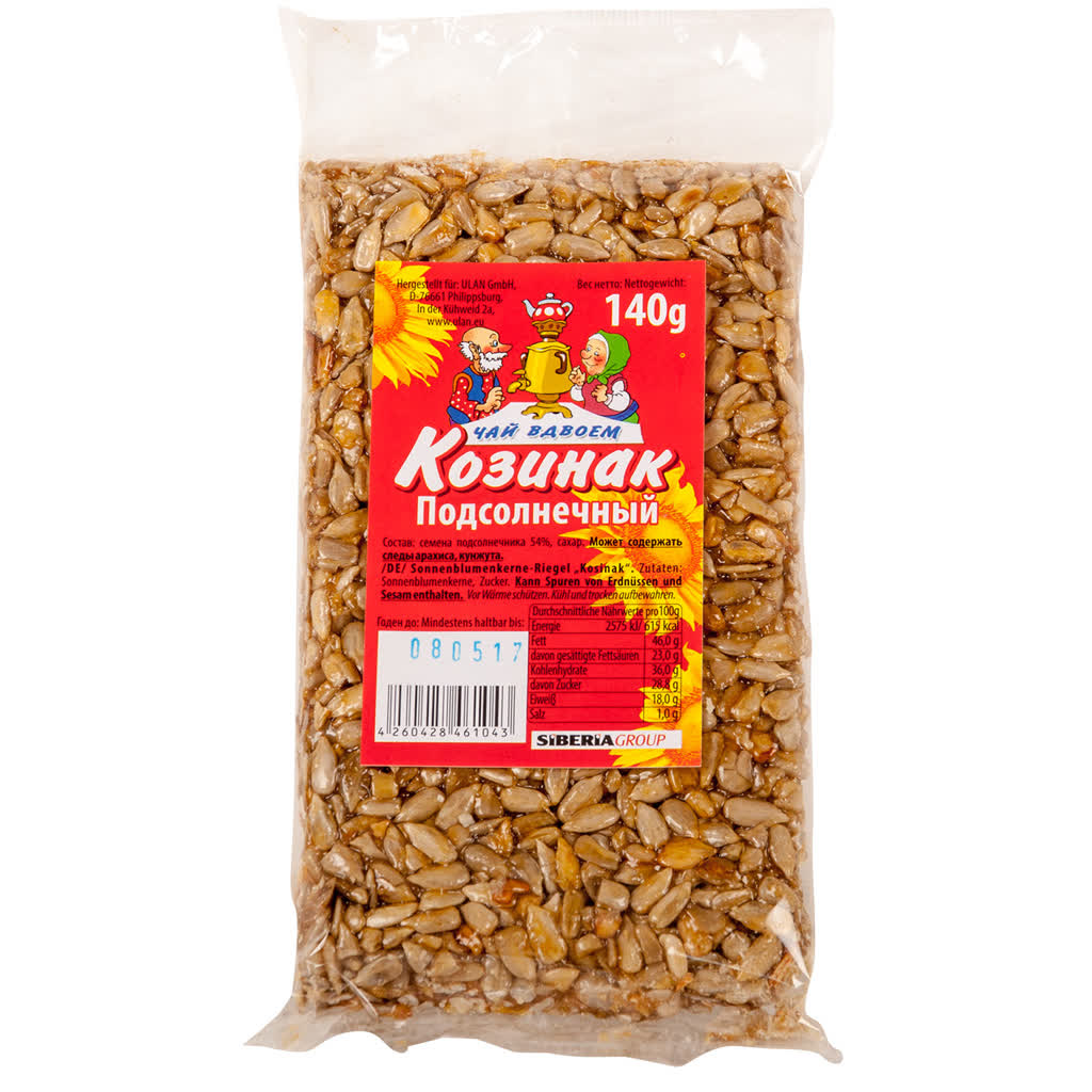 TSCHAJ VDVOEM KOSINAK SONNENBLUMEN-KERNE 140 G