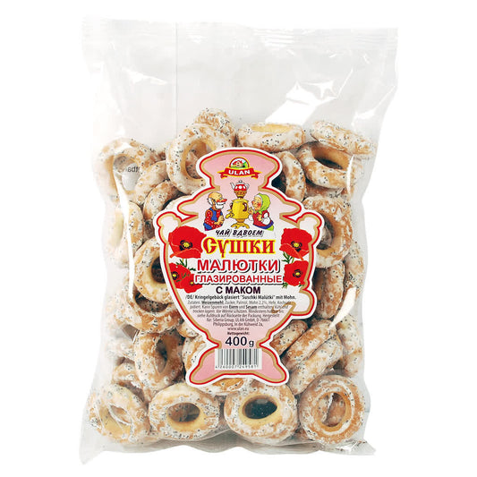 TSCHAJ VDVOEM TEEKRINGEL GLASIERT M. MOHN 400 G