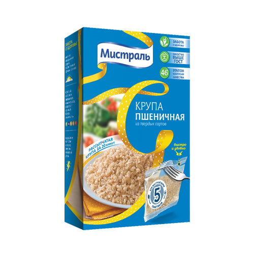 Weizengrütze „Mistral“ in Kochbeuteln, 5 x 80 g (400 g)